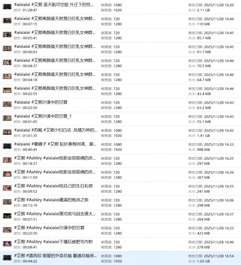 ❤️❤️❤️FansOne✅艾熙Ashley(aixiaixi)十九部合集盇