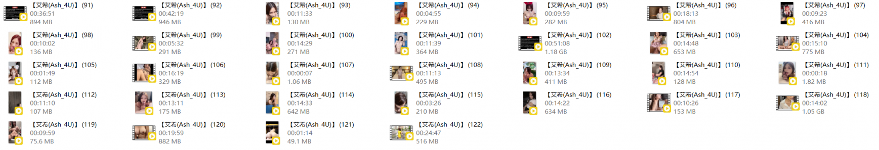 ❤️❤️❤️FansOne❤️艾希(Ash_4U)✨高顏值露臉美女122部大合集第四彈